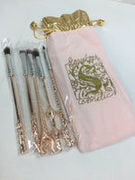 BNIB Storybook Cosmetics Rose Gold Brush Set Wizard Wand w/receipt