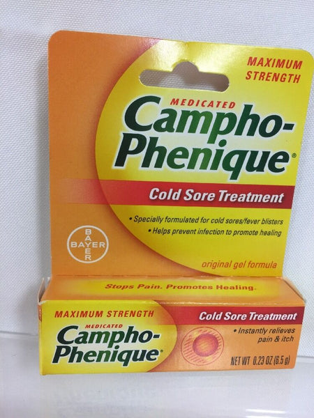 Campho Phenque Gel Cold Sore Treatment Size .23oz