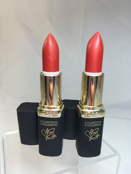 (2) L'oreal 403 Eva's Red Colour Riche Collection Exclusive Red's Lipstick