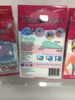 (2) Turbie Twist Microfiber Hair Towel Prints Absorbent Original Asrted Prints