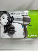 CONAIR 1875 WATT Mid-Size Hair Dryer 266R  2 Speed Cool Shot