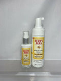 (2) Burt's Bees Foaming Cleanser & Day Lotion Nourishment Normal Combination