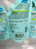 (6) Simple Micellar Cleansing Water Squeeze Me Pouches 1.69oz Travel