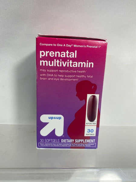 Up & Up Prenatal Multi Vitamin DHA 30 Softgels 7/20 **Combined Shipping**