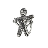 Alchemy Gothic R236  Voodoo Doll Ring (N-W)  England Wiccan Folk Magic