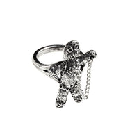 Alchemy Gothic R236  Voodoo Doll Ring (N-W)  England Wiccan Folk Magic