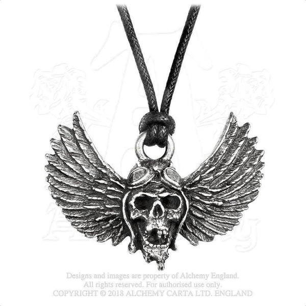 Alchemy Gothic PP513  Airbourne: Wings Necklace Pendant