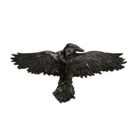 Alchemy Gothic HH10  Black Raven Hair Slide Clip