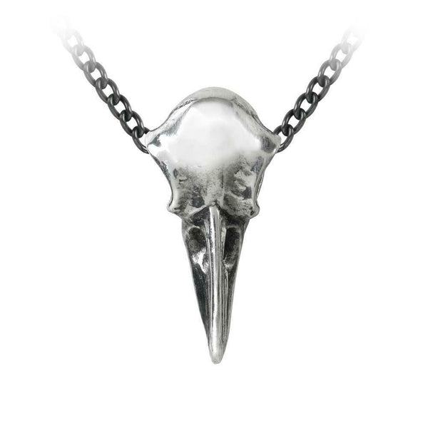 Alchemy Gothic P752  Rabenschadel Klein Necklace Pendant Raven Skull Odin