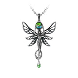 Alchemy Gothic P763  The Green Goddess Necklace Pendant