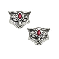 Alchemy Gothic E406  Sacred Cat Earrings