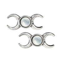 Alchemy Gothic E401  Triple Goddess Studs Earrings