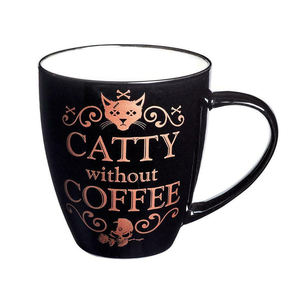 Alchemy Gothic ALMUG7  Catty Without Coffee Mug