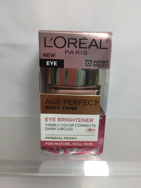 L'Oreal Eye Brightener Creme Care Age Perfect Rosy Tone Dark Circles .5oz