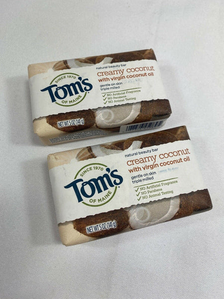 (7) Tom’s Of Maine Creamy Coconut Oil Orange Blossom Lavender Shea Bar Soap 5oz