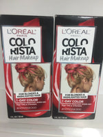 (2) L'Oréal #hotpink300 Pink  Colorista 1 Day Hair Color Makeup Highlight