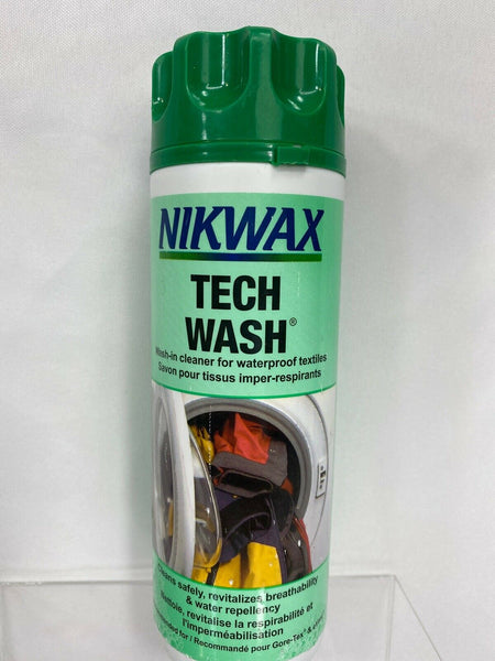 Nikwax Tech Wash Wash-In Cleaner Waterproof Textiles Fabric Coats Repels 10 oz