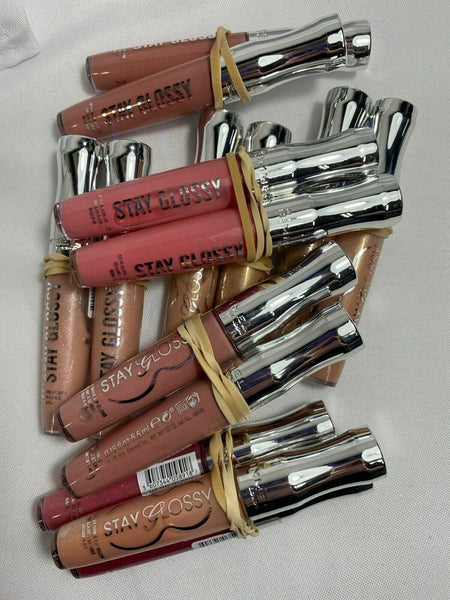 (2) RIMMEL Stay Glossy Lipgloss Moisture Nude Pink Mauve CHOOSE YOUR SHADE