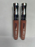 (2) RIMMEL Stay Glossy Lipgloss Moisture Nude Pink Mauve CHOOSE YOUR SHADE