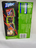 (2) Ziploc 66 Sandwich Bags Star Wars 6 1/2 x 5 7/8 Seal Top 132 Poly Zipper