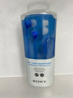 Genuine Sony MDR-EX15AP Fashion Color BLUE   Headphone Earbud  Microphone Ex