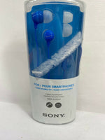 Genuine Sony MDR-EX15AP Fashion Color BLUE   Headphone Earbud  Microphone Ex