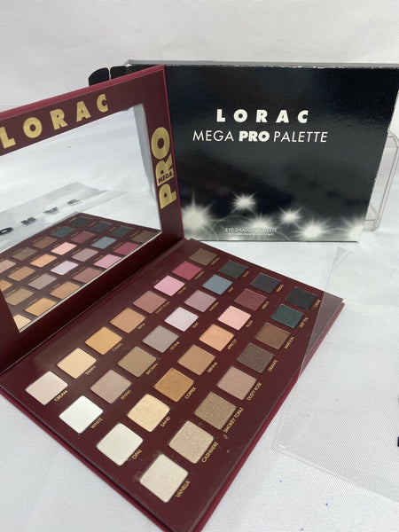 New LORAC MEGA PRO w/Receipt 32 Shade Eyeshadow Palette Megapro Original