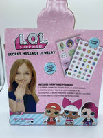 LOL Surprise Secret Message Jewelry Set + Decoder Beads Cord Etc Surprise Inside