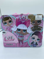New LOL Surprise! 48 Piece Puzzle in Metal Lunchbox Factory Sealed Girls Toy