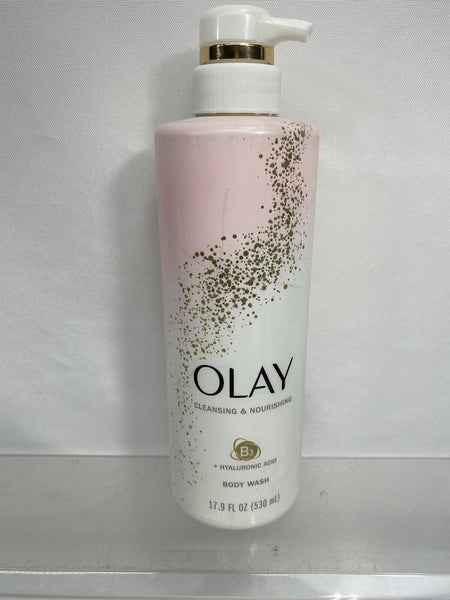 Olay Cleansing & Nourishing Body Wash Vitamin B3 & Hyaluronic Acid 17.9 Fl.oz