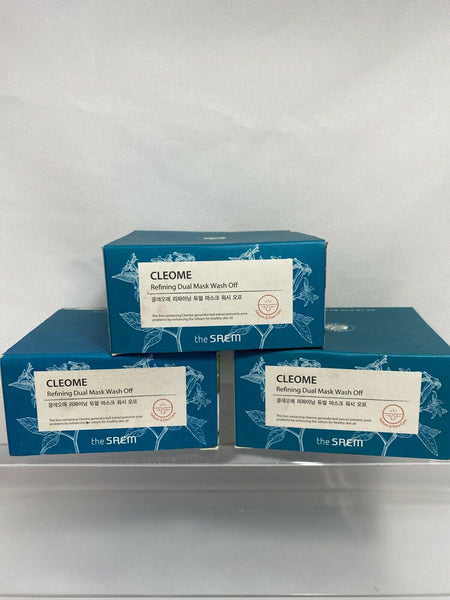 (3) the SAEM Cleome 10 min Refining Dual Mask Wash Off Sebum & Pore Care