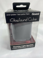 iSound iGlowSound Cube Wired Speaker for Smartphones Portable BLACK
