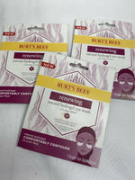 (6) Burt's Bees Renewing Natural Hydrogel Eye Mask For Women Single Use