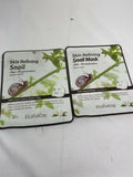 (4) ELishaCoy Snail Hydrogel Face Refining Regeneration Pure Cotton Sheet
