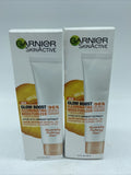 (2) Garnier SkinActive Glow Boost Illuminating Moisturizer Apricot 2oz