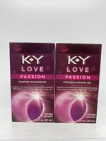 (2) K-Y Love Passion+Sensuality Couples Pleasure Gel 1.69 12/21COMBINE SHIP&SAVE