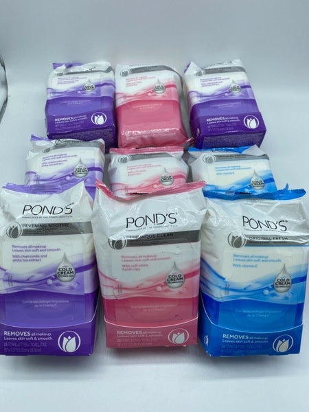 Pond's Clean Wet Cleansing Towelettes Wipes 28ct YOU CHOOSE & COMBINE SHIPPING