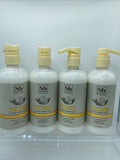(4) SOAPBOX Meyer Lemon & Tea Leaves Liquid Soap Aloe Shea Moisture 16oz Pump