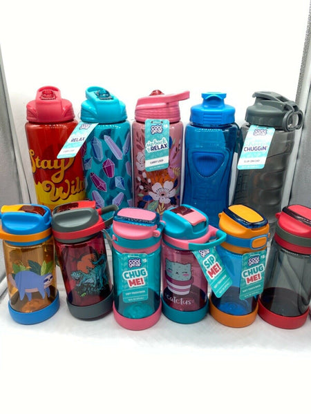 Cool Gear Water Bottle Refill Leak Proof Carry Kid Adult Chug Sip YOU CHOOSE