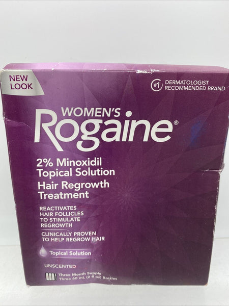 Women's Rogaine 2% Minoxidil Hair Topical Solution 3 Month Supply 11/20