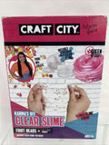 Craft City Karinas DIY Clear Slime Kit Deluxe  Metallic Color Plastic Fruit