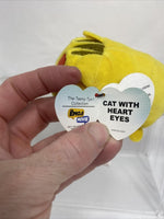 TY Teeny Tys Stackable Plush - Emoji Movie - Yellow Cat w/ Heart Eyes