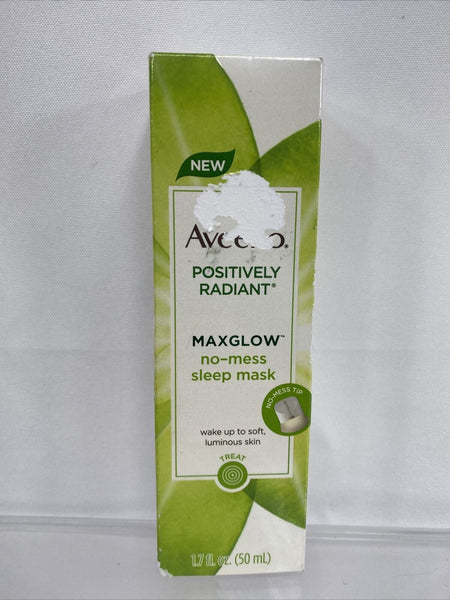 Aveeno Positively Radiant Maxglow No-Mess Sleep Mask 1.7 oz