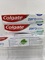 (4) Colgate Toothpaste Zero Natural Clear Gel Peppermint 4.6oz  10/21