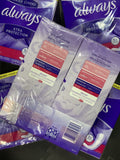 10pk ALWAYS Daily Liners Xtra Protection 5X Drier Plus sec Extra Long 460 Pieces