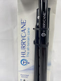 HURRYCANE Collapsible Black Tripod Base Grip On Folding Walking Stick Cane