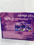 Always Radiant Size 3 Extra Heavy Flow 11 Pads Wings Flex foam Clean Scent
