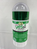 Yes To Cucumbers Soothing Calming Exfoliating Scrub Cleanser Stick 2.5oz