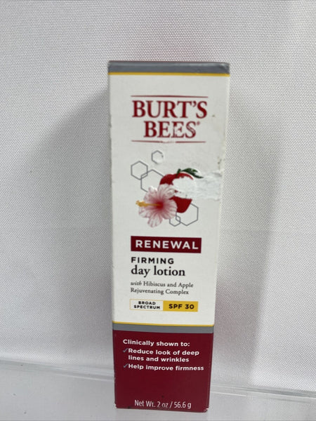 Burt's Bees Renewal Firming Day Lotion Wrinkle 2oz SPF 30  2/21 COMBINE SHIP