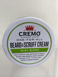 Cremo Beard & Scruff Creme Mint Blend Moisturize Shaving Soften Itch  4 oz